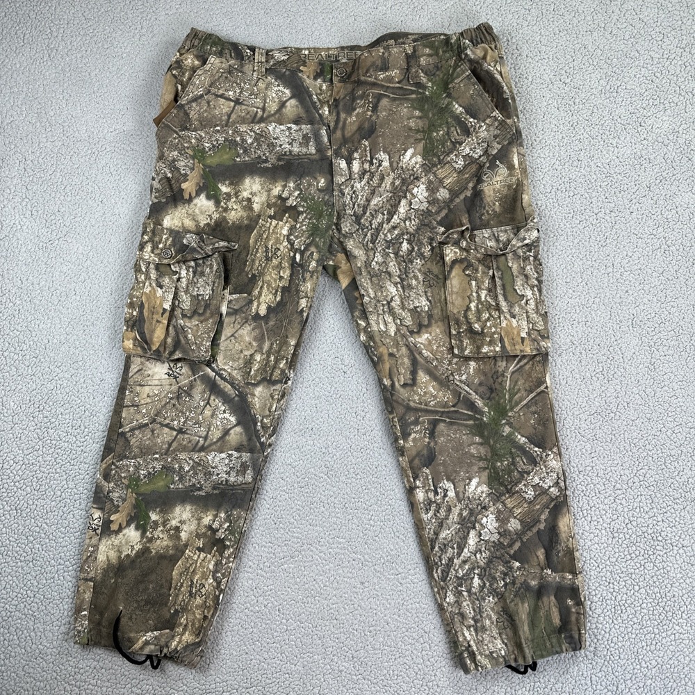 RealTree Cargo Hunting Pants Men 2XL APX Camouflage 6 Pocket Stretch